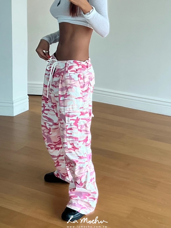 Y2K迷彩工作寬褲